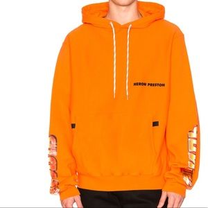 Heron Preston orange sweater